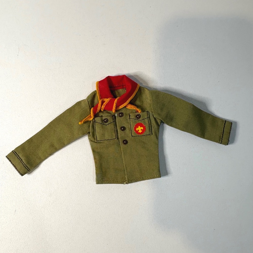 1974 Kenner Steve Scout 9" Figure Uniform Long Sleeve Shirt with Scarf Vintage